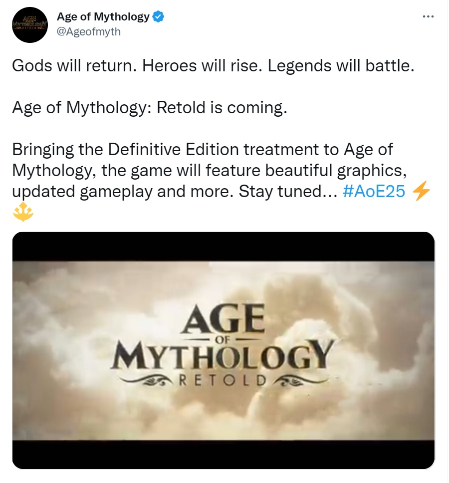 Age of Mythology Retold Duyurusu